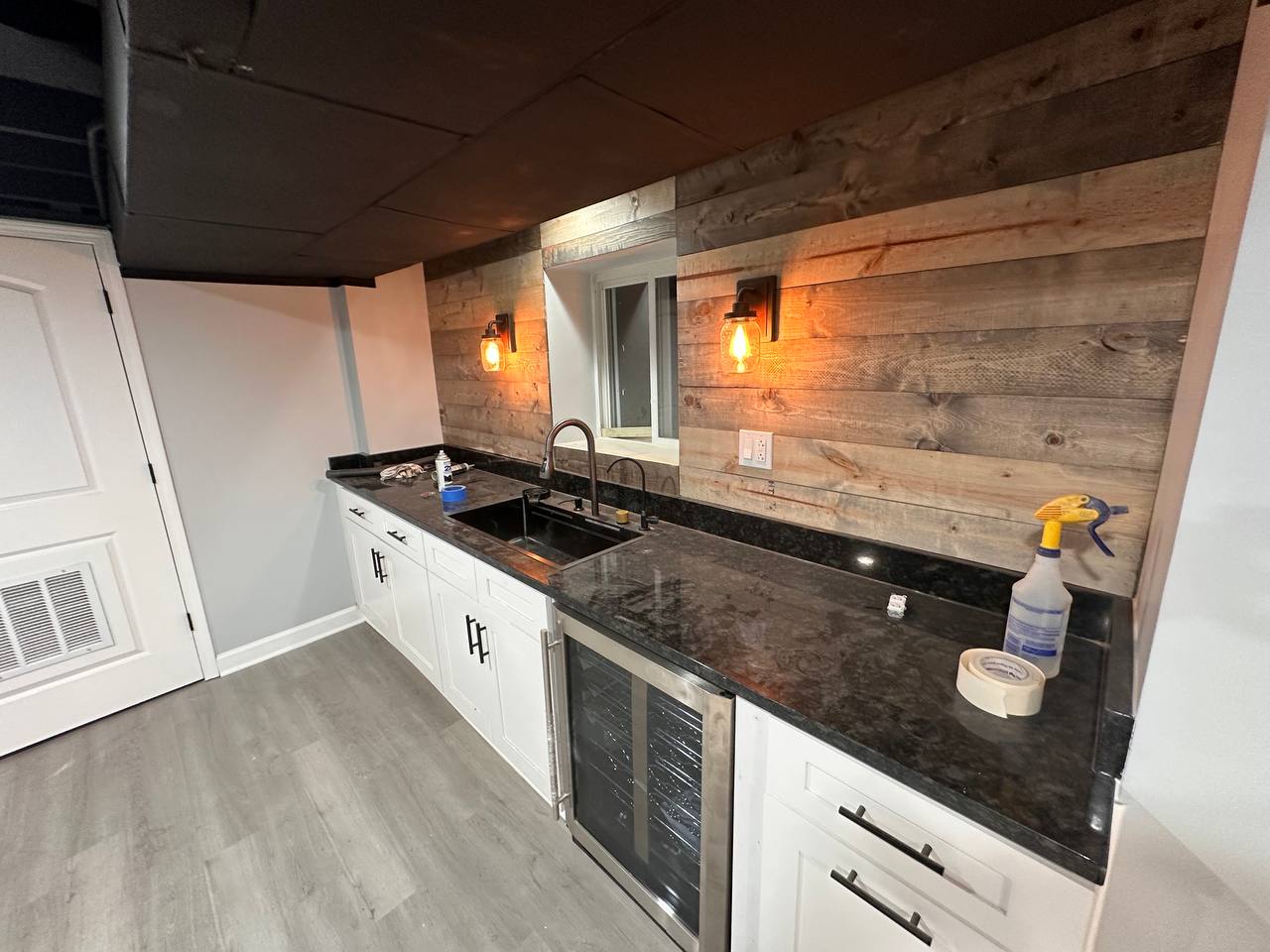 Basement with Sconces