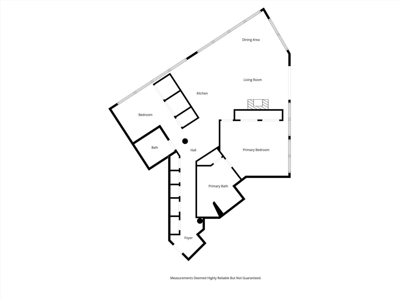 Floor plan for 2310 S Canal St Unit 201