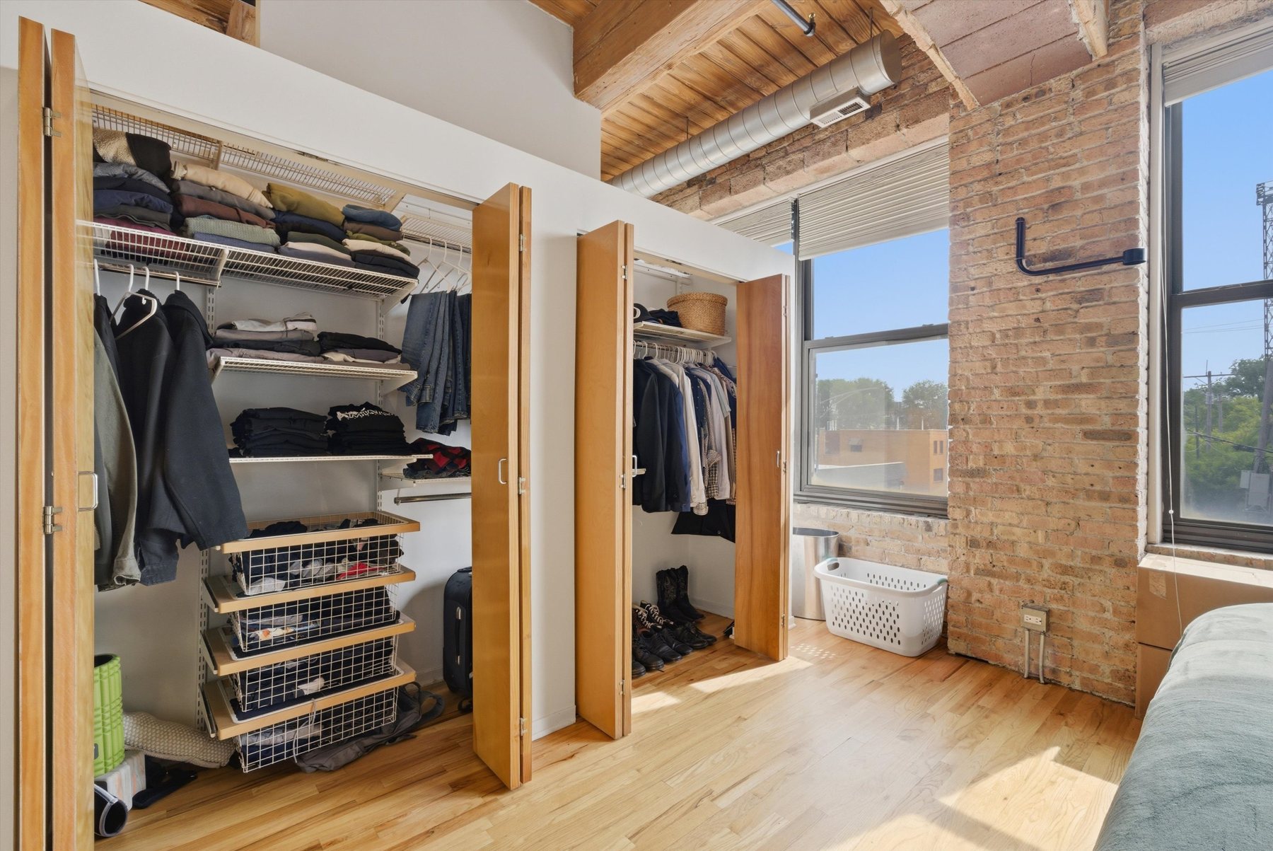 Closet storage at 2310 S Canal St Unit 201
