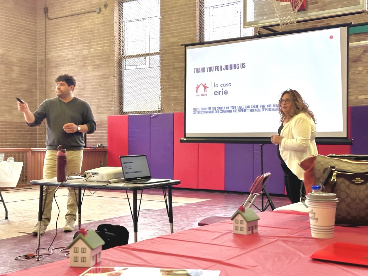 Martin Valenzuela and Anna Jimenez at Erie Neighborhood House